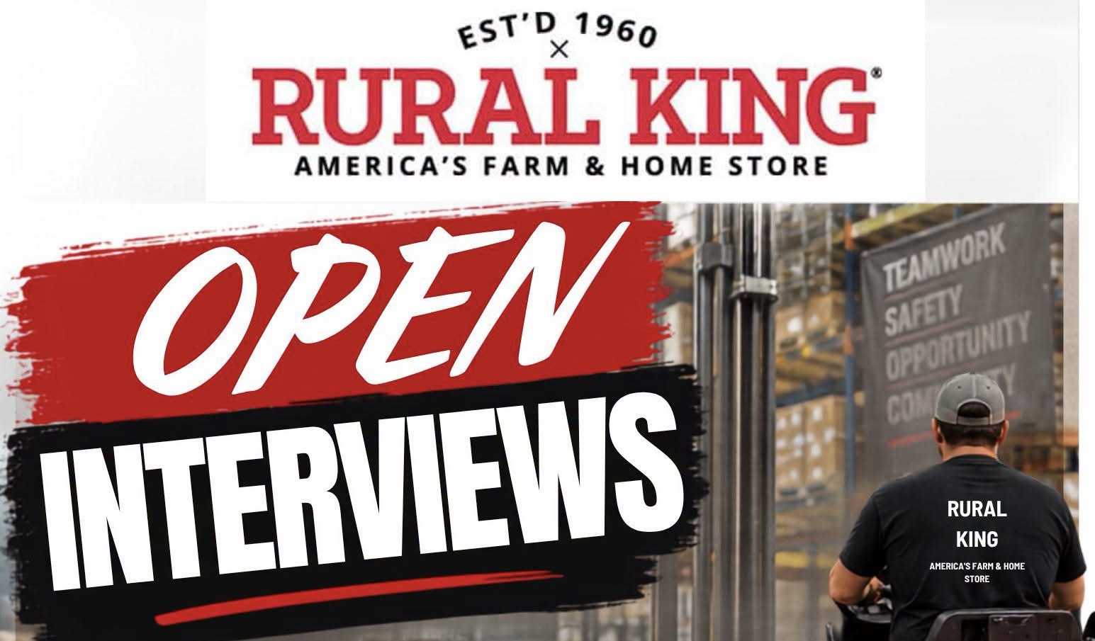 Rural King to hold open interviews Monday at Waverly distribution center
